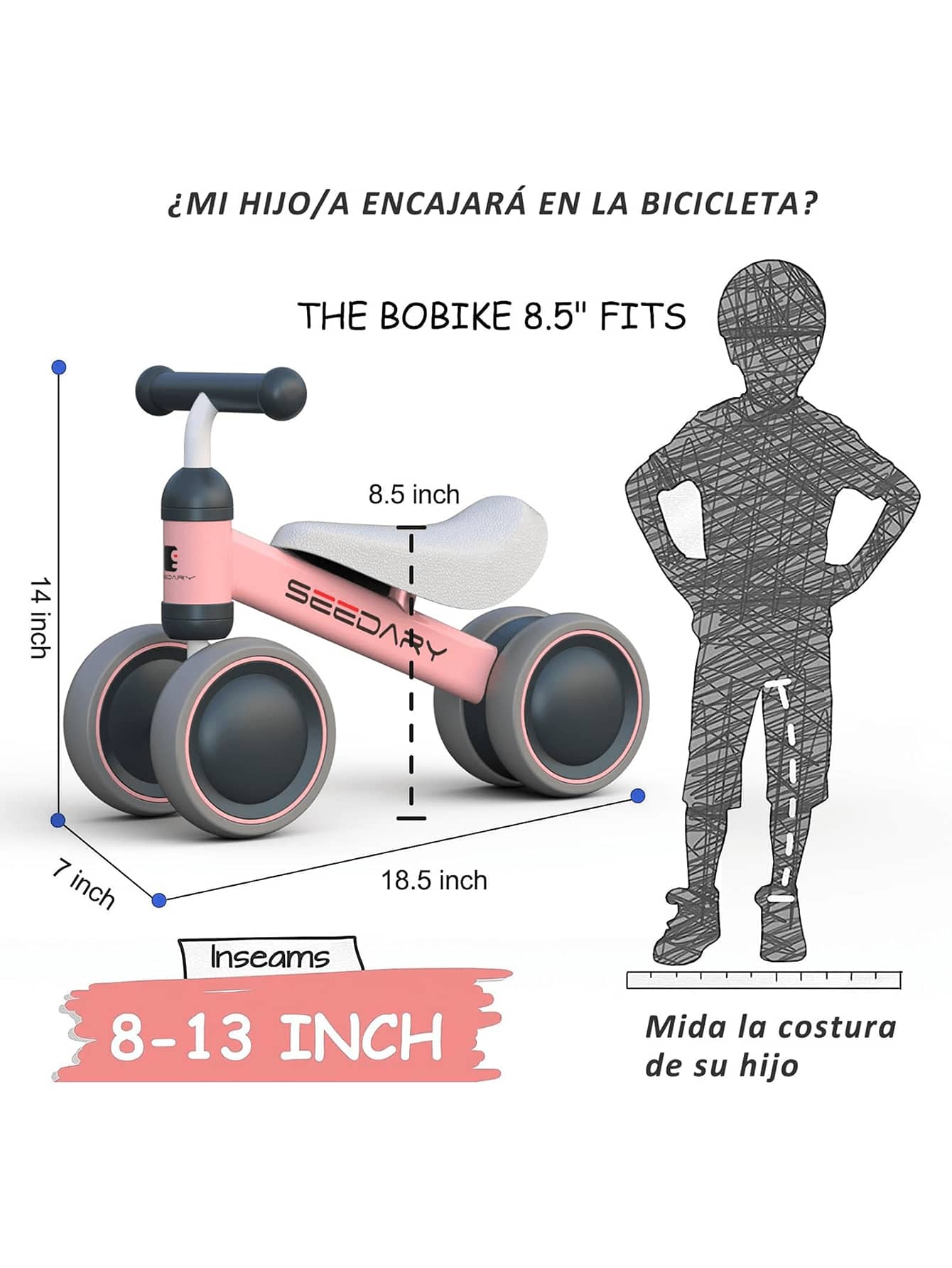 Children's Balance Bike 3In1 Tricycle For Babies 1 Year Old, Boys And