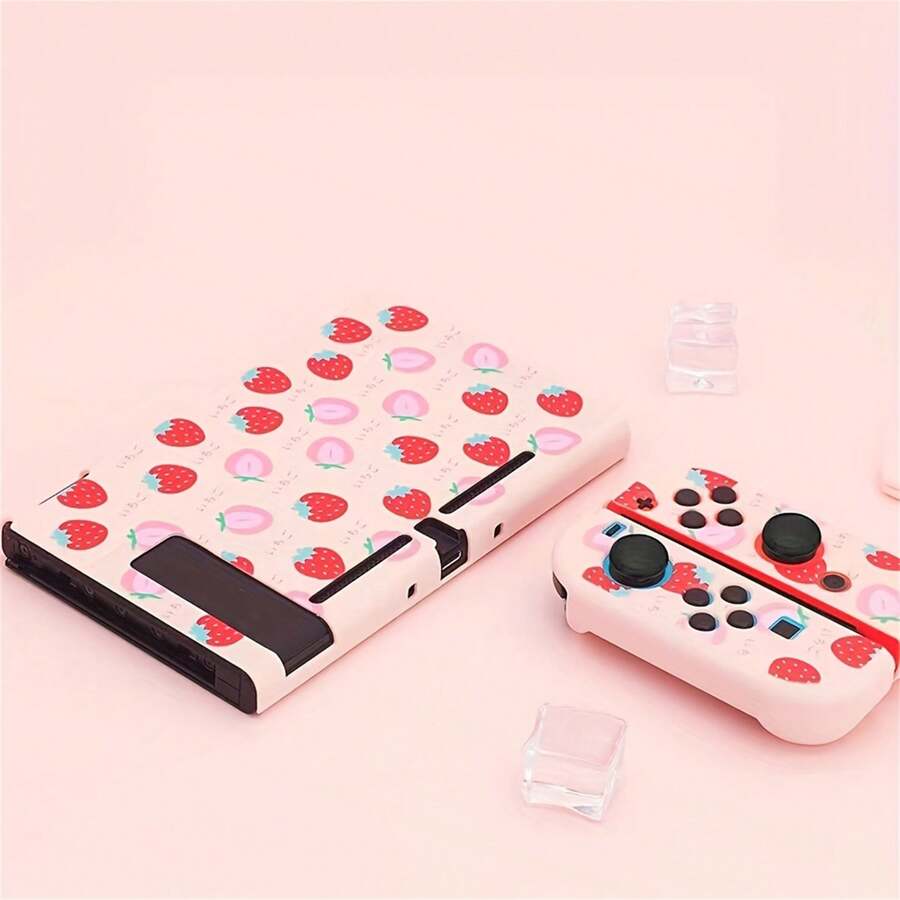 Strawberry Themed Switch Protective Case Cover For Switch Ns Oled Soft ...