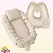 Nệm cũi trẻ em - Màu be - Xem 2