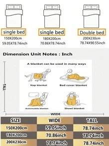 Dệt may gia đình Bộ đồ giường Lông cừu san hô Chăn , Ngủ trưa Chăn , Đơn giản Và Sành điệu , , Tỉnh điện , Màu thuần , Một Người Hoặc Hai Người Kích thước - Nhiều màu - Xem 7