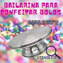 Rotating Ballerina No. 30 Cake Decorating + Set Of 3 Piece Molds 10, 15 And 20 Cm 10 Cm Height Aluminum - 銀色 - 查看 4