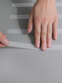 1pc Bathroom Non-Slip Sticker Mat For Shower, Stair, Toilet, Bathtub, And Floor Anti-Slip Tape - White - View 3