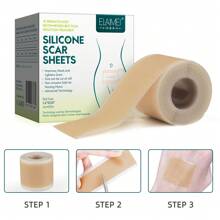 1 Box 3 Meter Self-adhesive Silicone Gel Sheet For Scars - Brown - View 2