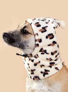 1頂實色羊毛帽,有趣的寵物帽子,既可裝飾又可保暖 - 彩色 - 查看 1