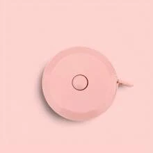 1pc Tape Measure Measuring Tape For Body Craft Weight Loss Measurements Retractable 60-Inch 1.5 Meter, Small Push Button Dual Sided Tape Measure Body Measuring - Pink - View 3