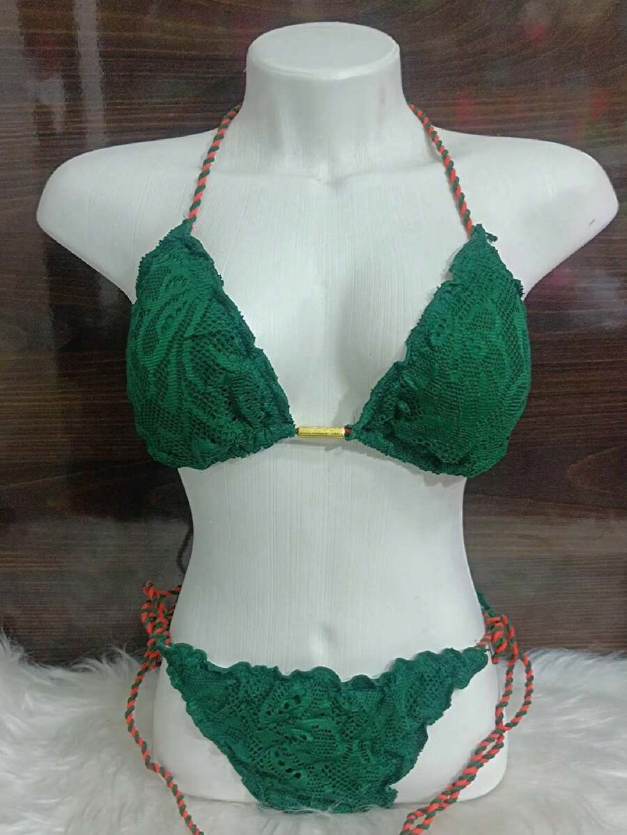 Women Two-piece Outfits - xanh quân đội - Xem 1