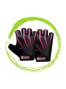 MAXFIT SPORTS Sports Gloves/Model ST006 - Màu Hồng Tươi - Xem 2