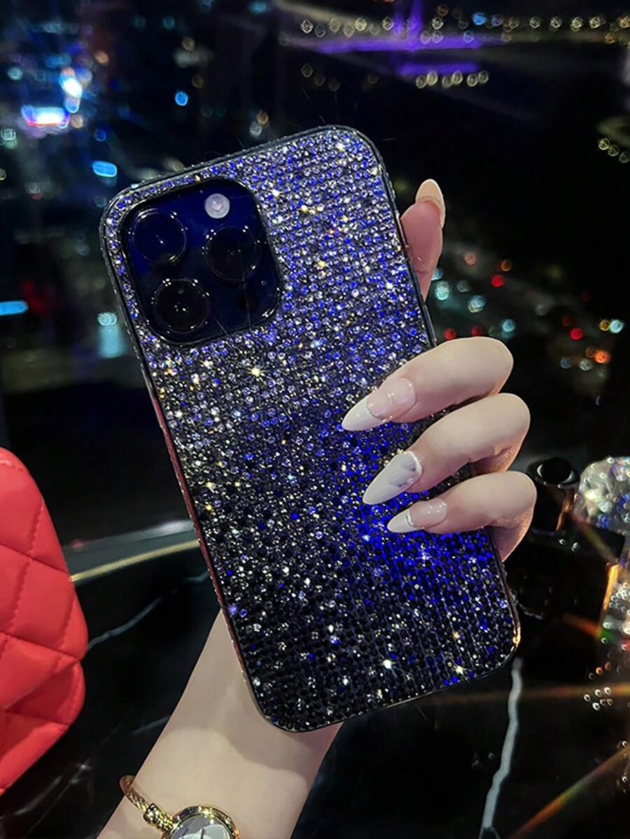 1 Miếng Biến đổi dần Kim cương Nạm Ốp lưng & bao da điện thoại Tương thích với iPhone - màu đen - Xem 1