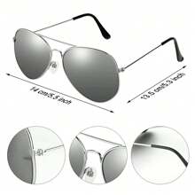 7 件装 男士 80 年代迪斯科朋克假发复古摇滚配饰舞蹈服装重金属太阳镜派对项链头带 - 橘色 - 查看 5