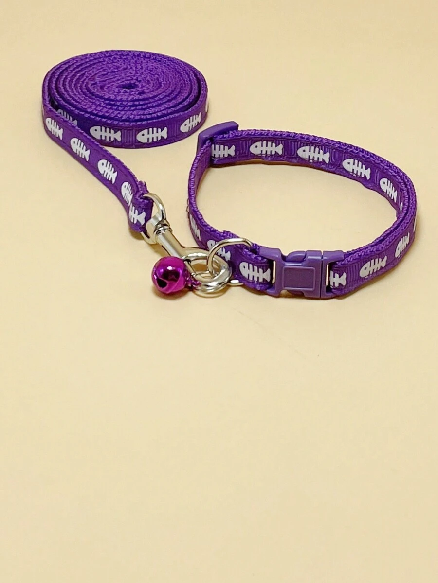 1 Pieza Correa Para Mascota En Color Morado