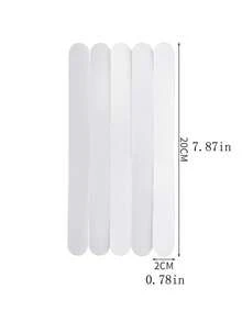 1pc Bathroom Non-Slip Sticker Mat For Shower, Stair, Toilet, Bathtub, And Floor Anti-Slip Tape - White - View 2