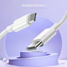 1 裝 USB C 插頭，與 14/14 Pro/14 Max/14 Pro Max，13/13 Mini/13 Pro/13 Pro Max，12 11，SE 2020，iPad Pro/Air/Mini，Pro 兼容，20W USBC 快速充電器附帶 UK 插頭轉換器 -（白色），附有1條 USB C to Type C 60W 充電器線（白色） - 白色 - 查看 6