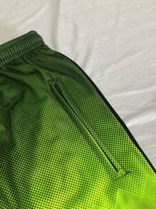 Men Shorts - Lime Green - View 2