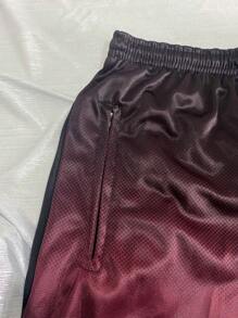 Men Shorts - Burgundy - View 4