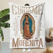 Una Manta De Hogar Creativa Y Suave Con Figura De La Virgen María - Multicolor - Ver 1