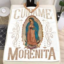 Una Manta De Hogar Creativa Y Suave Con Figura De La Virgen María - Multicolor - Ver 4