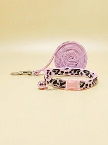 1入組貓項圈連牽引繩,粉色 - 粉色 - 查看 4