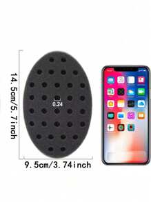 1 pièce Brosse à cheveux ondulée double face, outil de coiffure à éponge bouclante. Brosse à éponge pour cheveux afro ondulés pour hommes, accessoires de coiffure pour hommes, accessoires de camping - Rouge - Voir 8