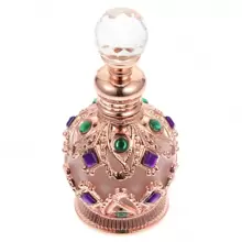 15ml/1入 Hareem Al Sultan Golden 2023 磚形精華瓶,阿拉伯女性香水瓶,復古精油香水瓶,女性禮物,旅行配件,情人節禮物（無香水,僅空瓶）香水收納盒豪華典雅鑽石畫禮品婚禮派對假日女性女孩閃亮優雅高貴