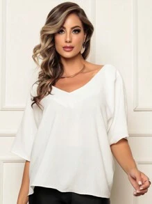 Women Tops - 白色 - 查看 1