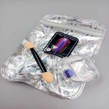 Magic Mirror Effect Nail Shell Powder Pearl Powder Aurora Electroplating Magic Powder Mirror 5# - Purple - View 2