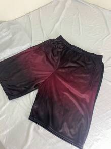Men Shorts - Burgundy - View 2