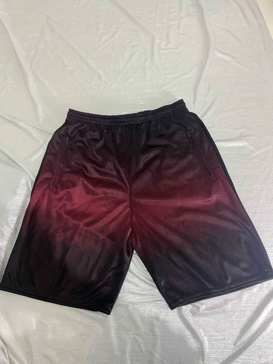 Men Shorts - Burgundy - View 1