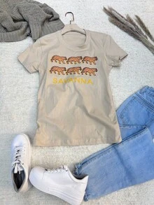 Women T-Shirts - Màu be - Xem 2