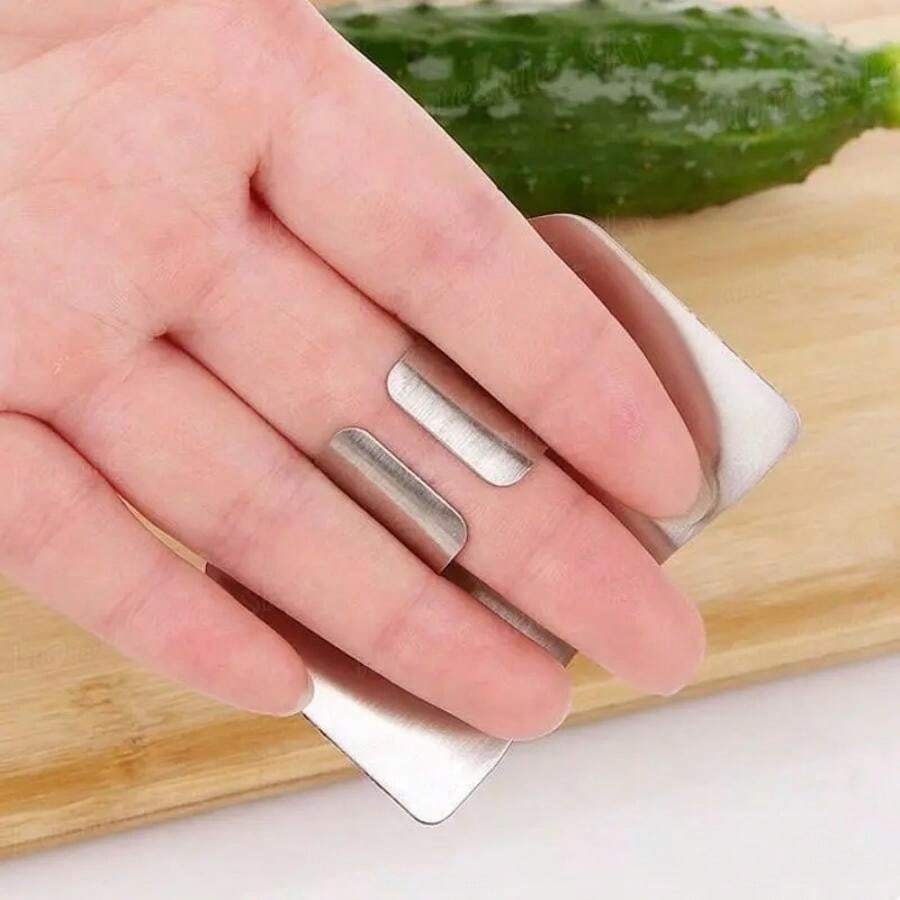 1pc Stainless Steel Finger Guard Protector, Reinforced Finger