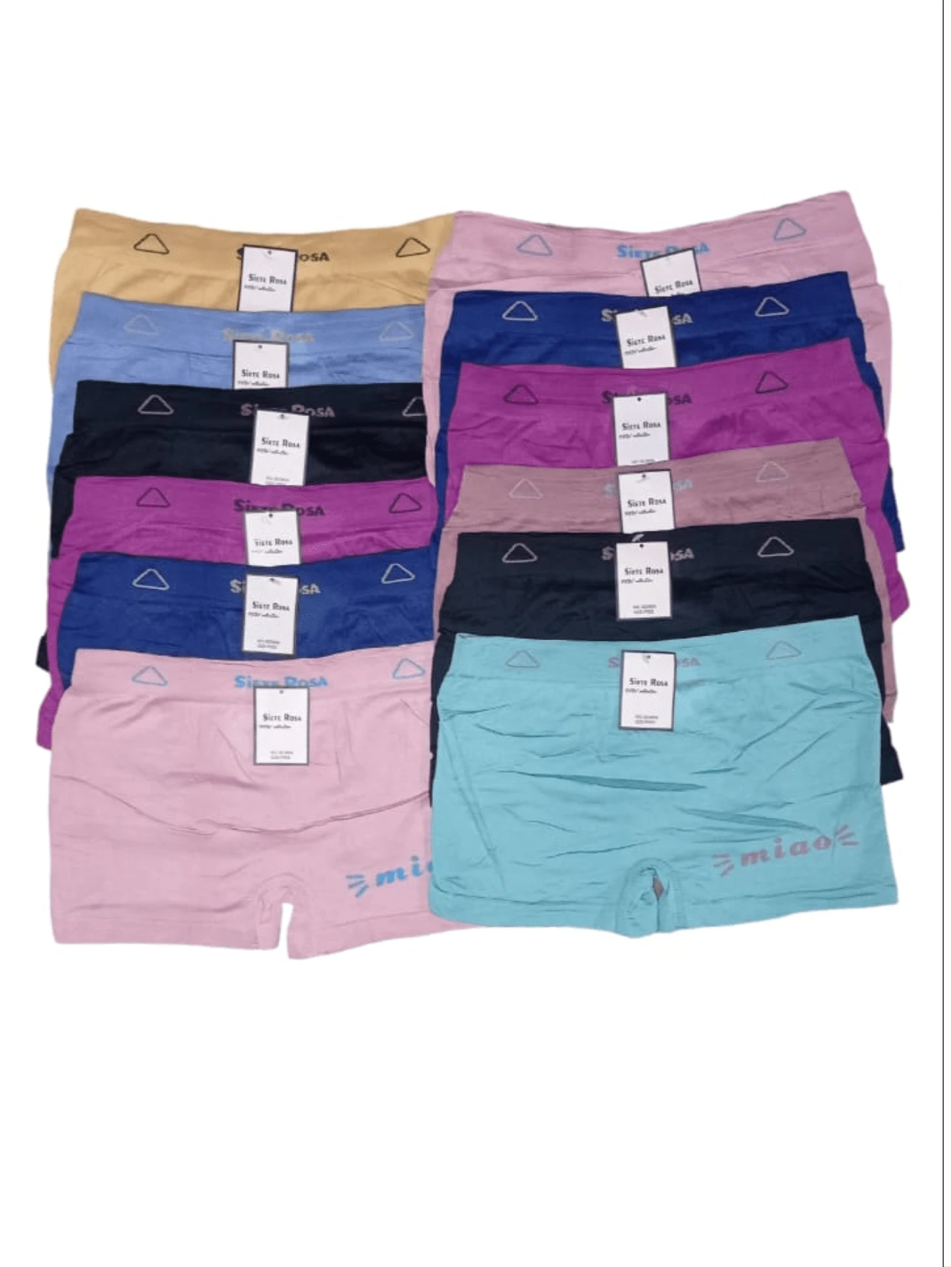Paquete Boxer Dama Microfibra 12 Piezas Ropa Interior - Multicolor - Ver 1