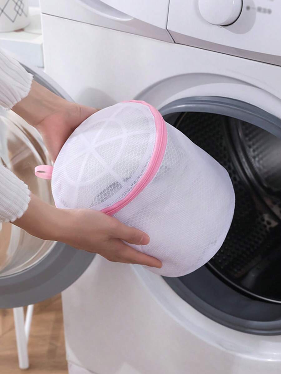 1 pieza Bolsa de lavandería plegable - Rojo y blanco - Ver 1