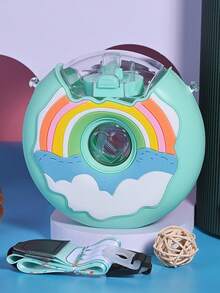 Cantimplora, botella agua en forma de Dona 380ml - verde menta - Ver 1