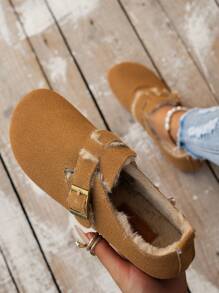 Damskie buty na płaskiej podeszwie w stylu vintage, wiosna i jesień, miękkie dno, wygodne, dekoracyjna metalowa klamra, wsuwane mokasyny dla studentów