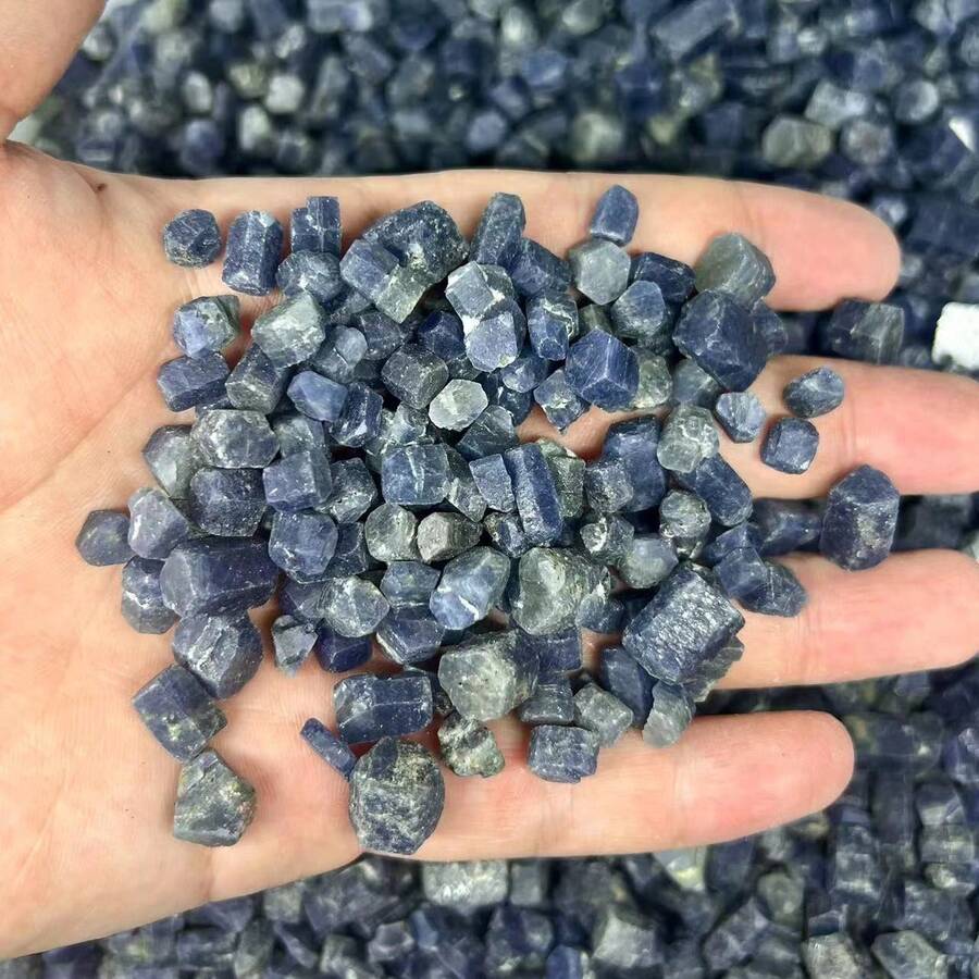 Montagne Jewelry 稀有礦物標本大自然水晶,藍寶石剛玉石頭治療粗糙原石寶石 - 彩色 - 查看 1