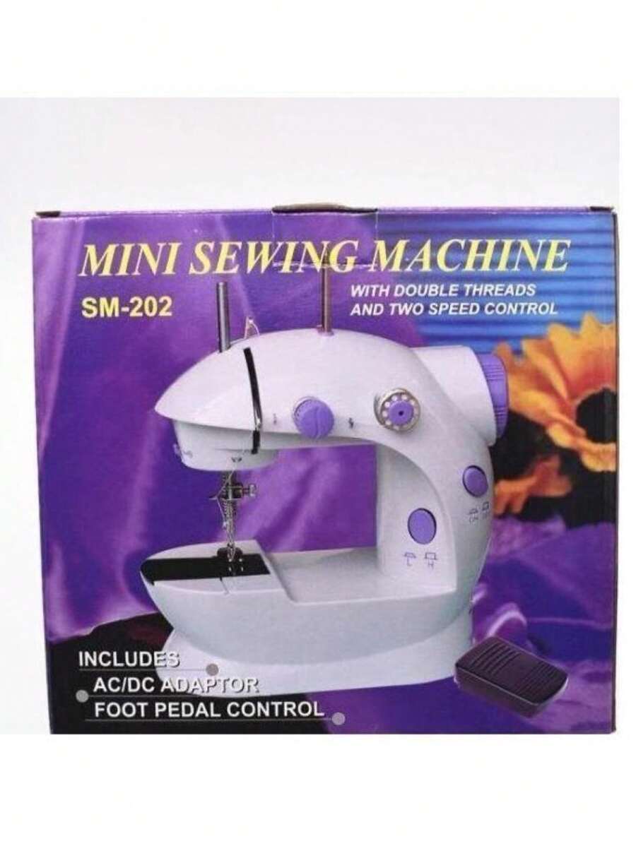 MÁQUINA DE COSER PORTÁTIL ELÉCTRICA MULTIFUNCIONAL CON LUZ LED - Blanco - Ver 1