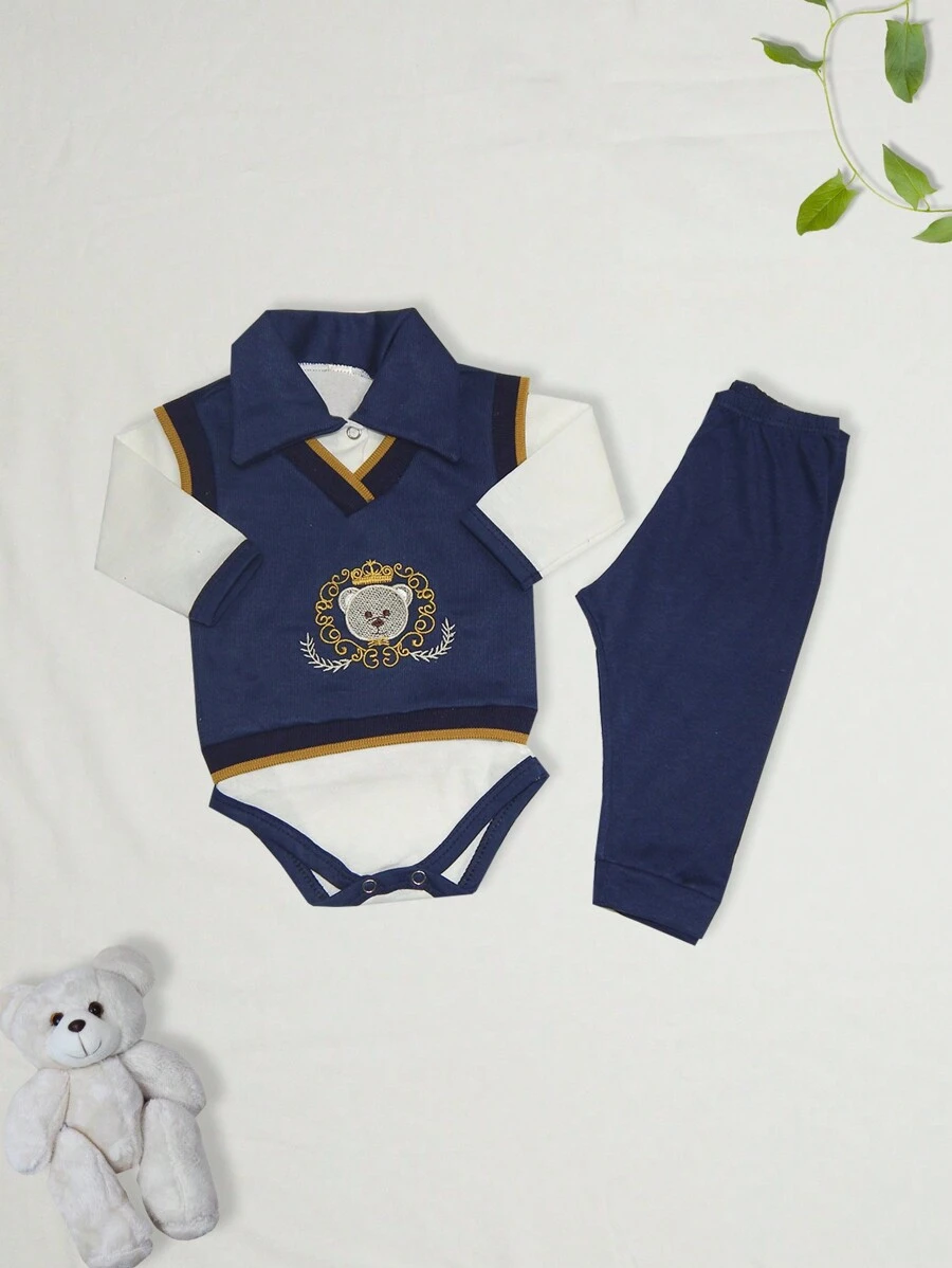 Baby Boys Sets - Navy Blue - View 1