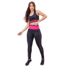 Women Sports Sets - 玫紅色 - 查看 3