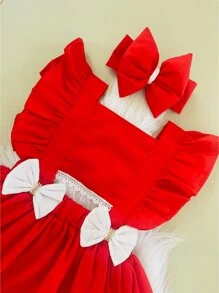 Baby Girls Jumpsuits - Đỏ - Xem 3