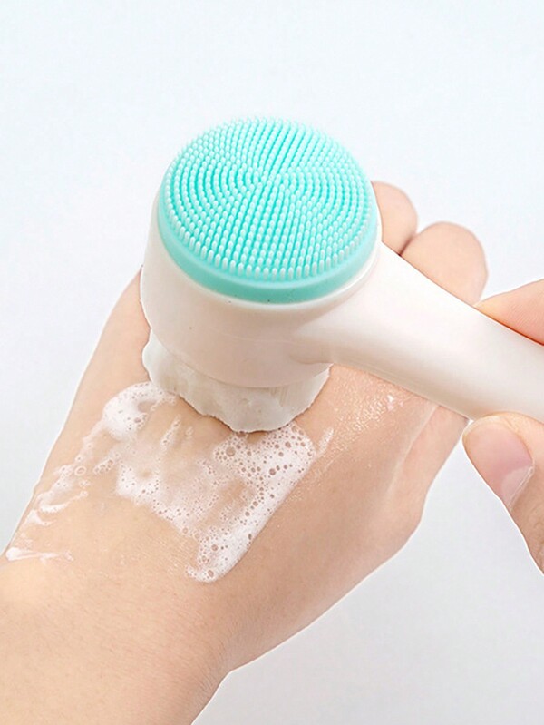 2 In 1 Face Cleansing Brush, 1pc Manual Handheld Facial Cleansing