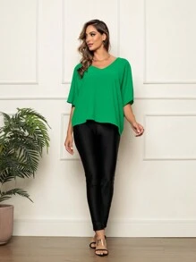 Women Tops - màu xanh lá - Xem 4