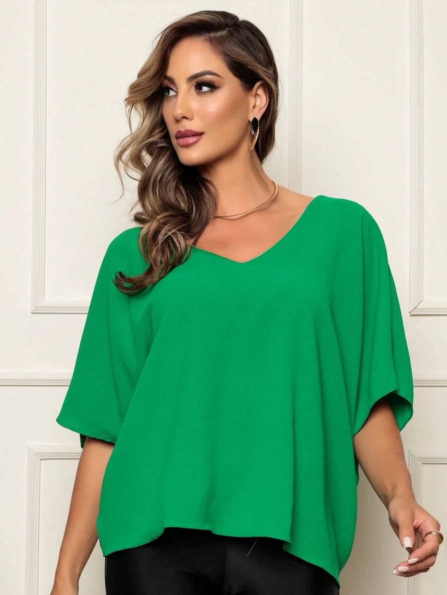 Women Tops - màu xanh lá - Xem 1