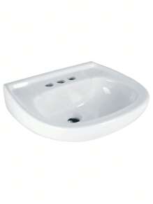 Ceramic Washbasin With Overflow, White, Foset MUBA-10B 44002
