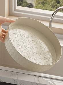 1入組寵物材質簡約旋轉式聖誕禮物廚房收納架轉盤,適用於香料、調味品、客廳、水果、化妝品 - 白色 - 查看 4