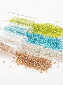 1200pcs 2.0mm Silver-foil Coated Bohemian Glass Beads Diy Loose Beads For Jewelry Making