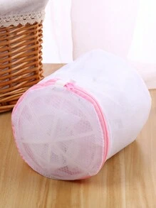 1 pieza Bolsa de lavandería plegable - Rojo y blanco - Ver 5