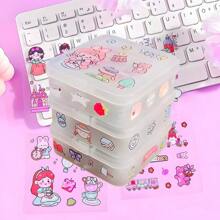 50/150 Stücke Set Mit Niedlichen Cartoon Wasserdichten Aufklebern, Transparente Mädchenaufkleber Für Tagebuch, Laptop, Koffer Oder Haushaltsgeräte Dekoration