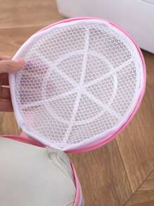 1 pieza Bolsa de lavandería plegable - Rojo y blanco - Ver 3