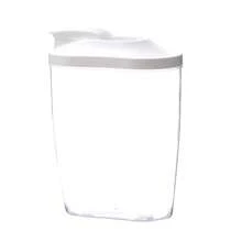 Caja De Almacenamiento Para Cocina, Contenedor Para Almacenamiento De Granos, Tarro De Almacenamiento De Alimentos Para Frijoles Secos, Fideos, Leche En Polvo, Aperitivos, Etc., 1 Ud. - Blanco - Ver 5
