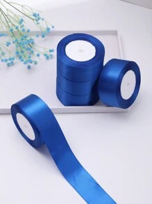 ( 1 Cuộn , Chiều rộng : 4CM , Chiều dài : 21m ) DIY Xa ten Ruy băng Đối với Hoa hồng Hoa Làm , Bánh , Qủa tặng , Lễ cưới , Buổi tiệc Đồ trang trí , Nơ - Xanh đậm - Xem 2