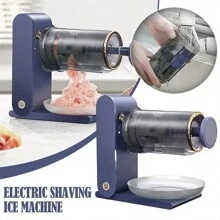 Shaved Ice Maker, Slush Machine With Stainless Steel Blades For Snow Cone, Ice Dish, Ice Cube Mold, Ice Shaver - Multicolor - View 3